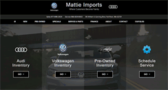 Desktop Screenshot of mattieimports.com